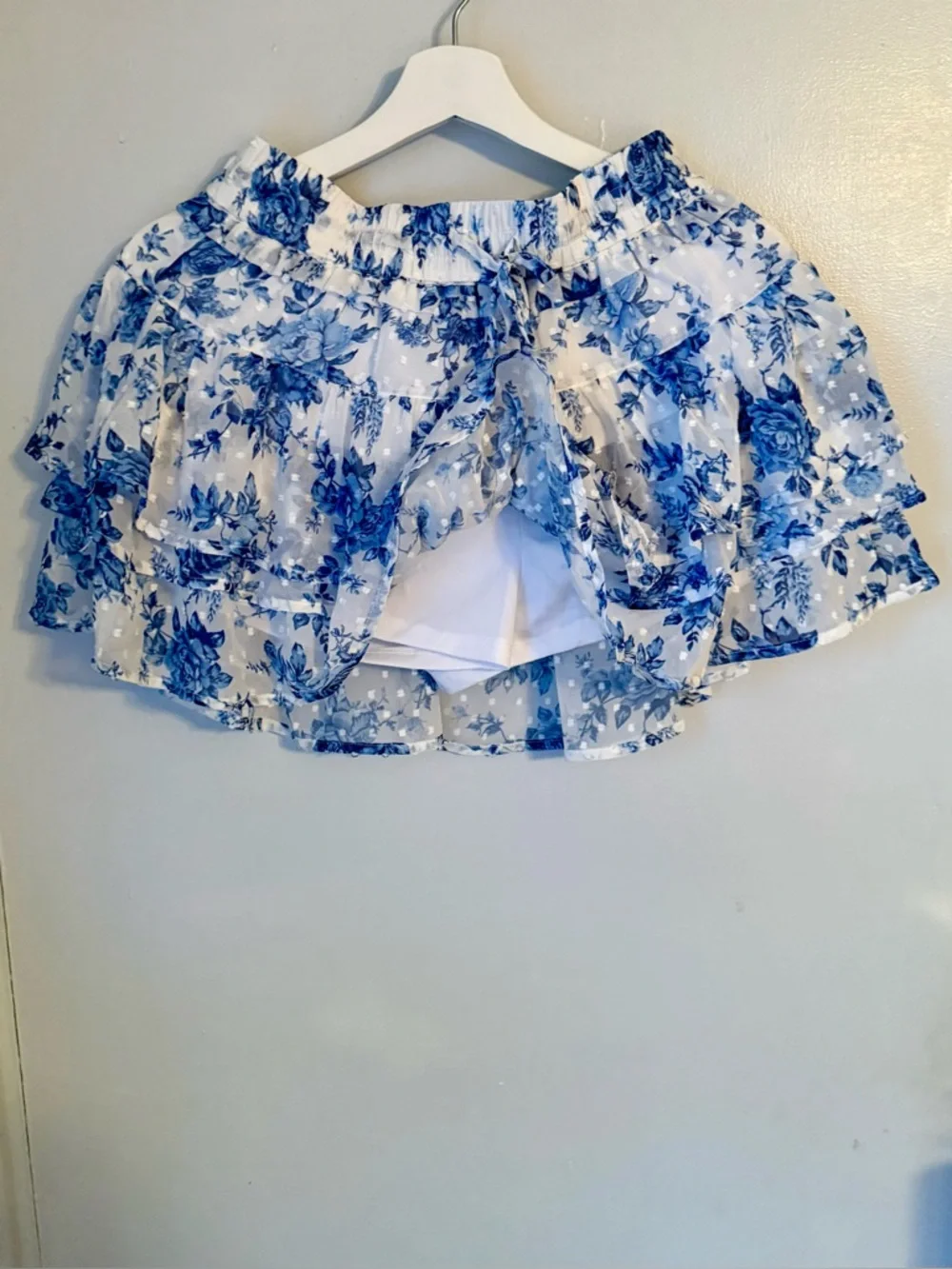 Dylan Ryan Blue Floral Ruffle Two-Piece Set - Picture 11 of 16